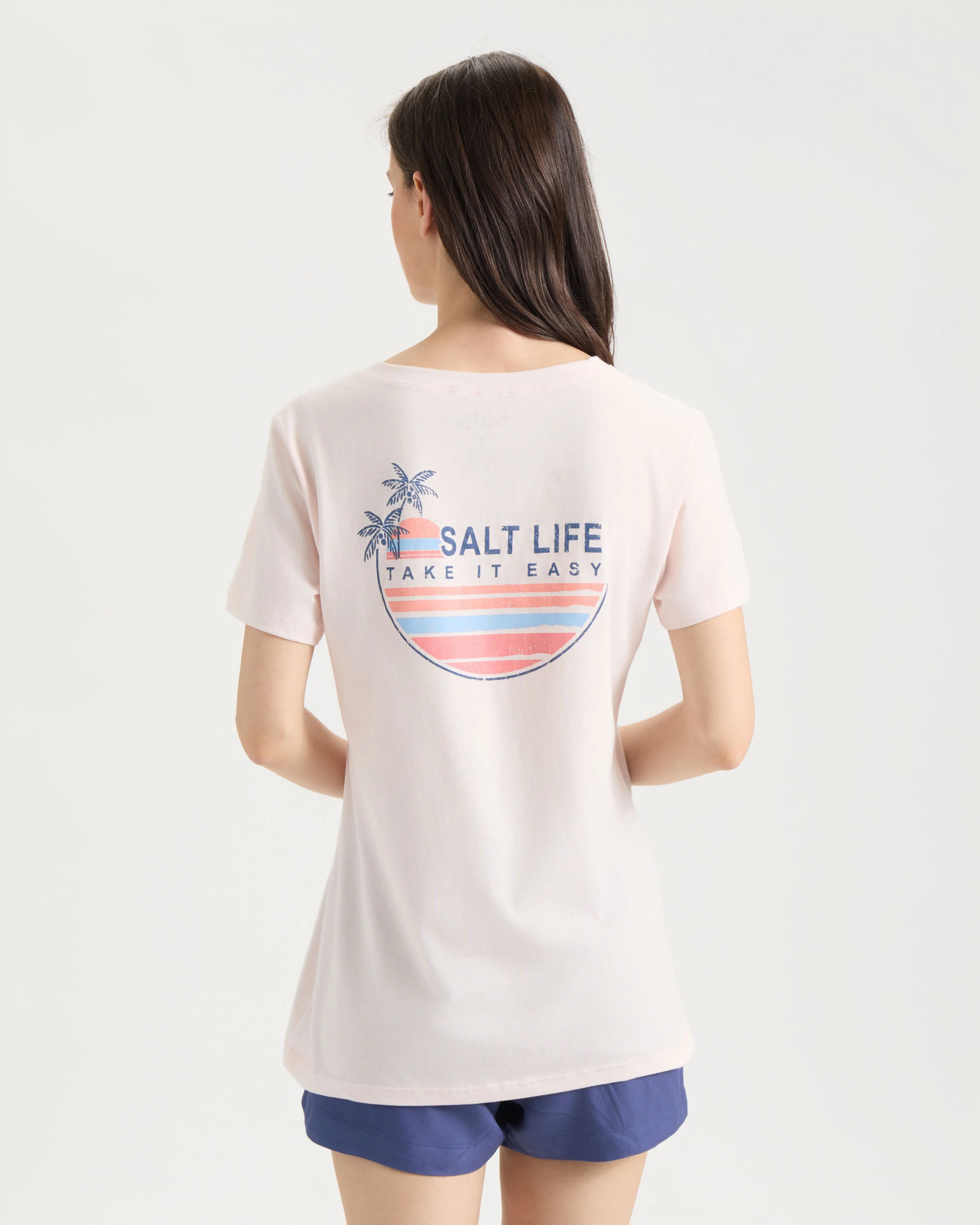 Women's Easy Does It Short Sleeve V-Neck Shirt - Image 3